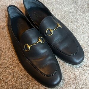 Gucci black nappa brixton horse bit loafers 8.5/40